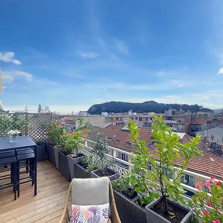 Nestor&jeeves - Sun Deck Terrace - Floor Apartment Nice