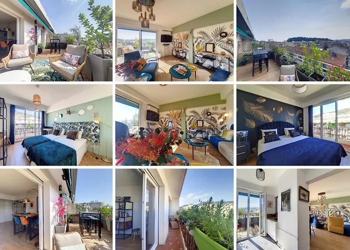 Nestor&jeeves - Sun Deck Terrace - Floor Lejlighed Nice